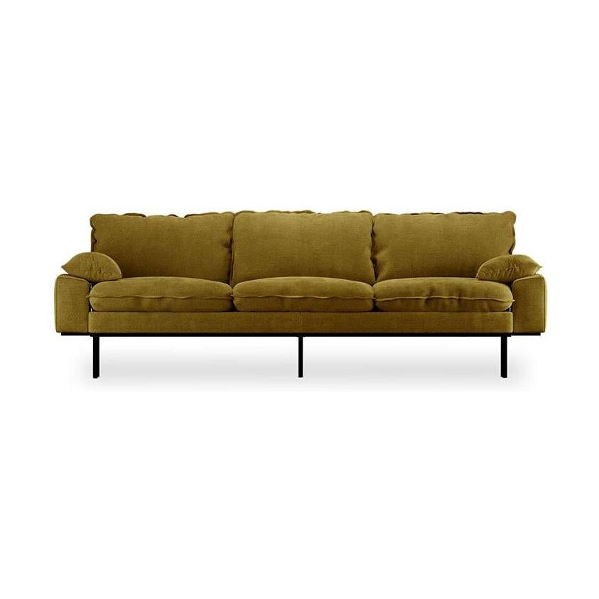 HKliving Retro 4-zitsbank Royal Velvet Olive
