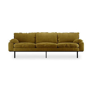 HKliving Retro 4-zitsbank Royal Velvet Olive