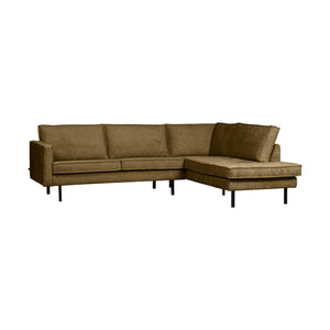 WOOOD Rodeo hoekbank rechts velvet Brass