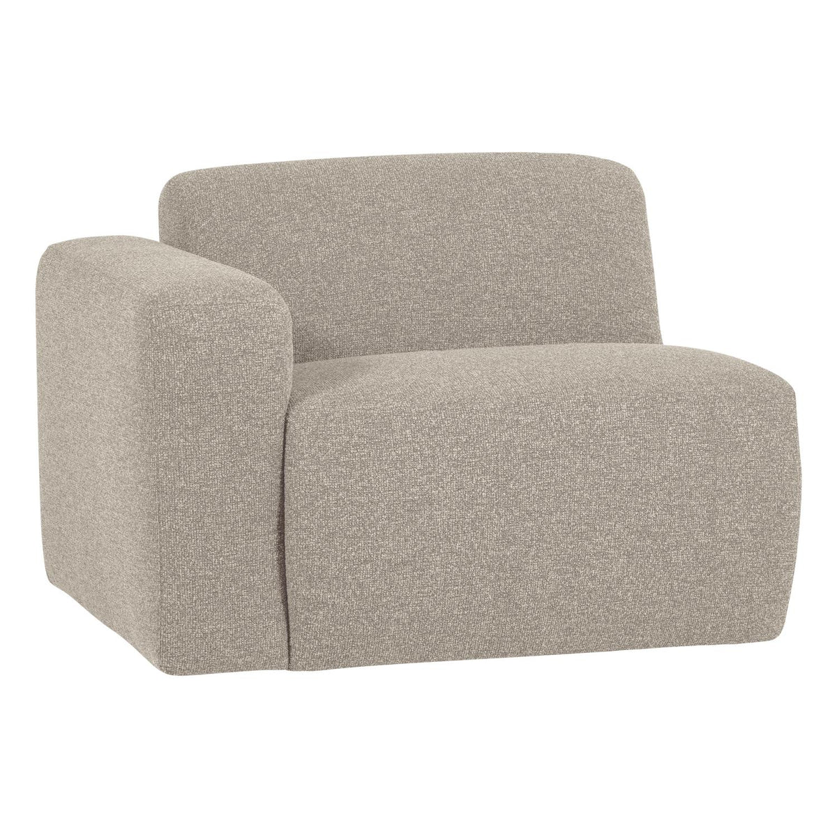 WOOOD Mojo Base 1-zits bank arm links bouclé Beige