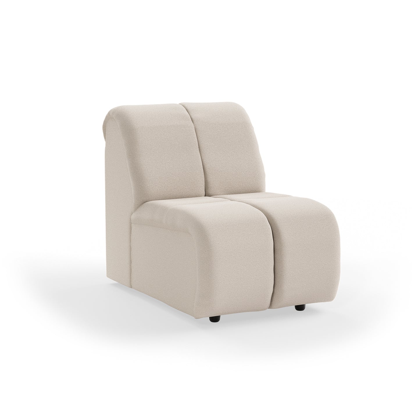 HKliving Wave bank middle small Cosy Beige