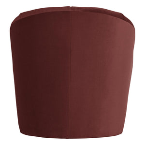 WOOOD Mojo draaifauteuil velvet Kastanjebruin