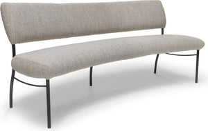 Bree's New World Arc ronde eetkamerbank 200 cm duo Cognac