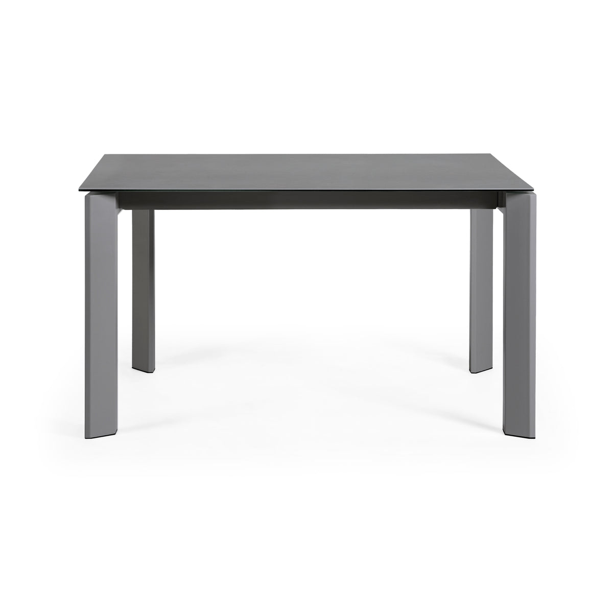 Kave Home Axis eettafel uitschuifbaar 140/200x90 cm Donkergrijs