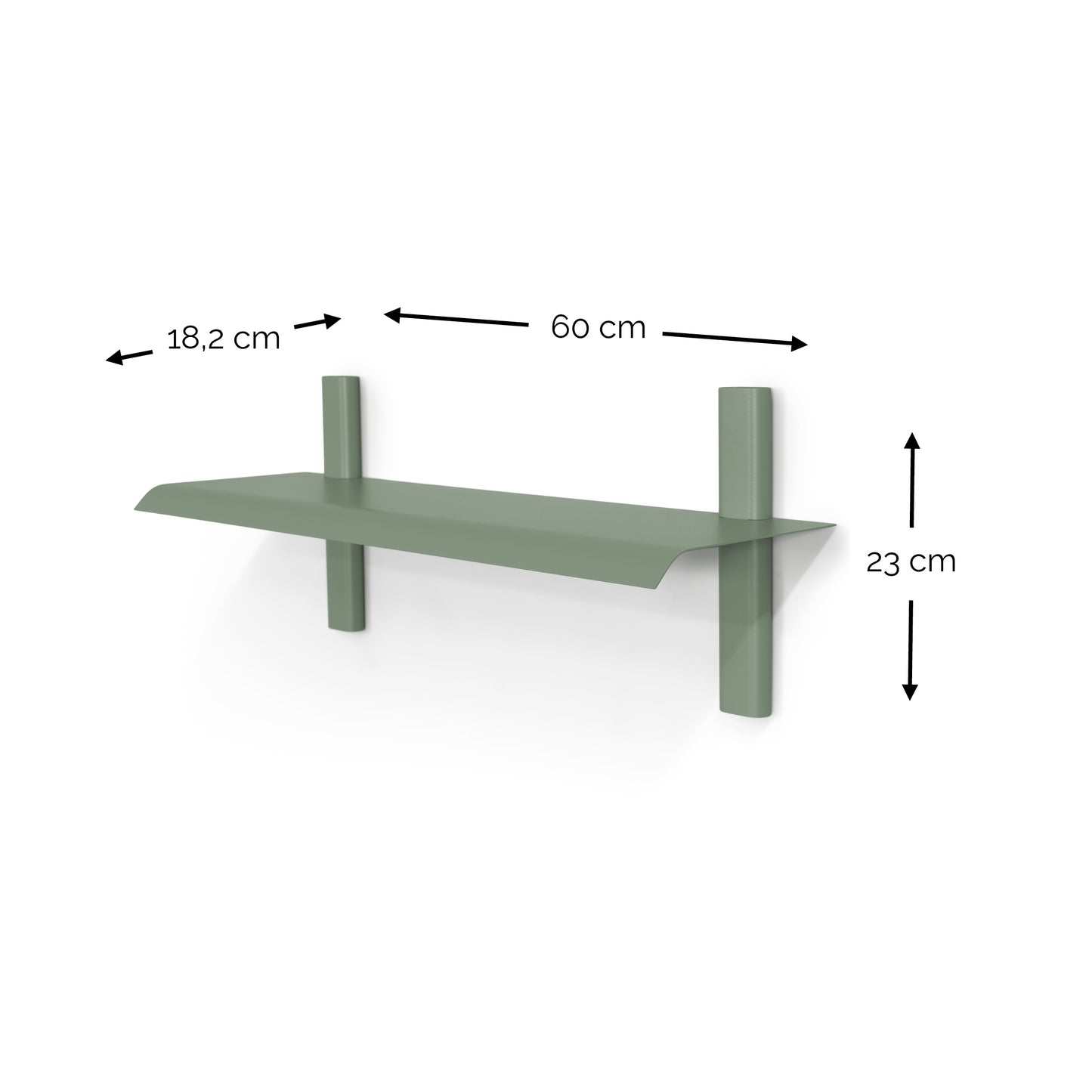 Spinder Design Hola 2 wandplank Dusty Green