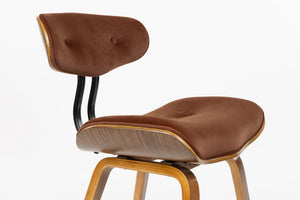 Dutchbone Blackwood eetkamerstoel Walnut/Brown
