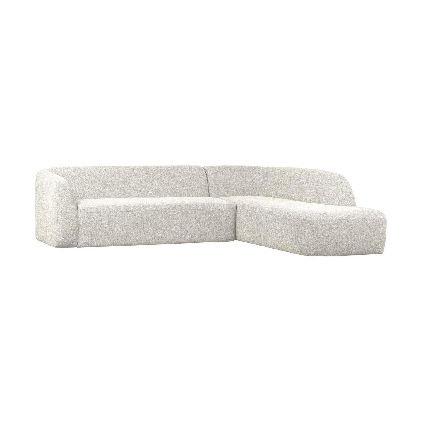 WOOOD Sloping hoekbank rechts Pearl Melange
