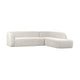 WOOOD Sloping hoekbank rechts Pearl Melange