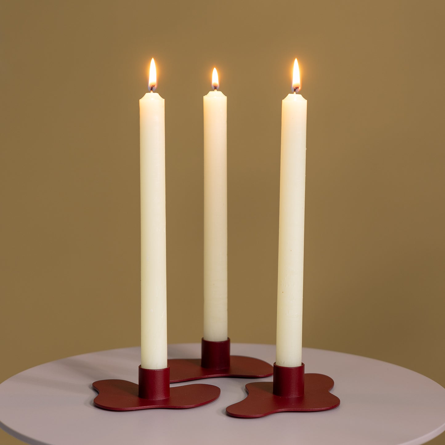 Spinder Design Melt kaarsenstandaardset Burgundy