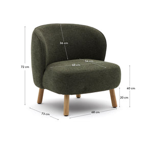Kave Home Ulit fauteuil Green naturel
