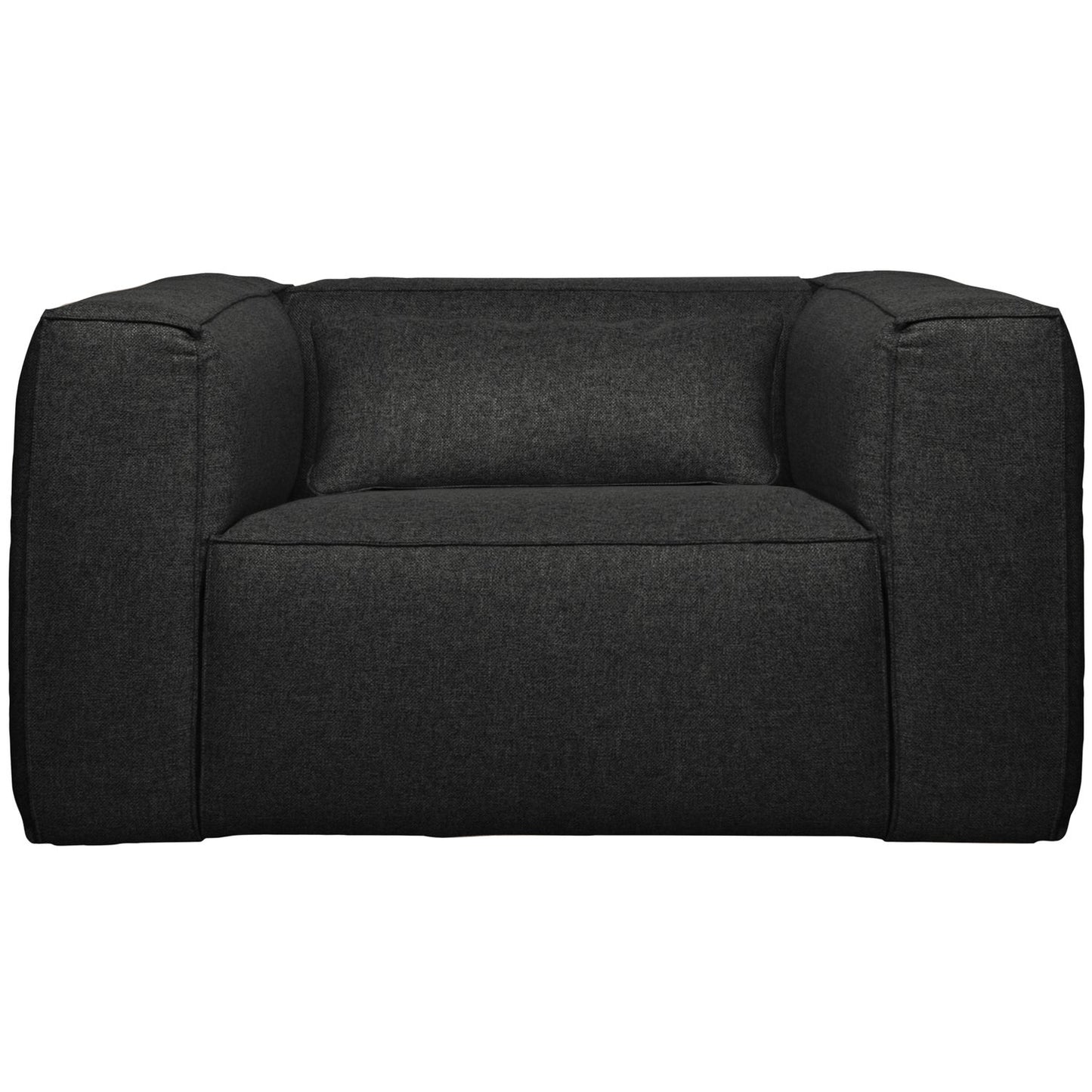 WOOOD Bean fauteuil Gemeleerd Donkergrijs incl. kussens