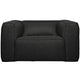 WOOOD Bean fauteuil Gemeleerd Donkergrijs incl. kussens