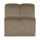 WOOOD Mojo eetkamerbank 84 cm met rugleuning velvet Khaki