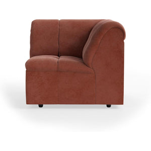 HKliving Wave bank corner Royal Velvet Magnolia