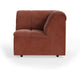 HKliving Wave bank corner Royal Velvet Magnolia