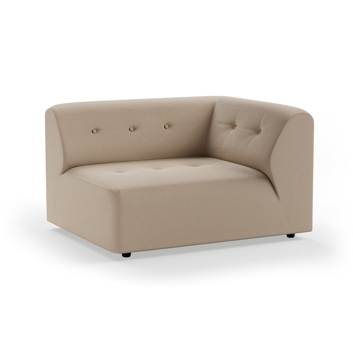 HKliving Vint bank right 1,5-seat Knotted Beige