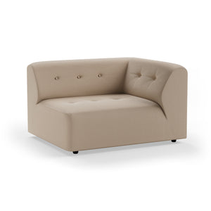 HKliving Vint bank right 1,5-seat Knotted Beige
