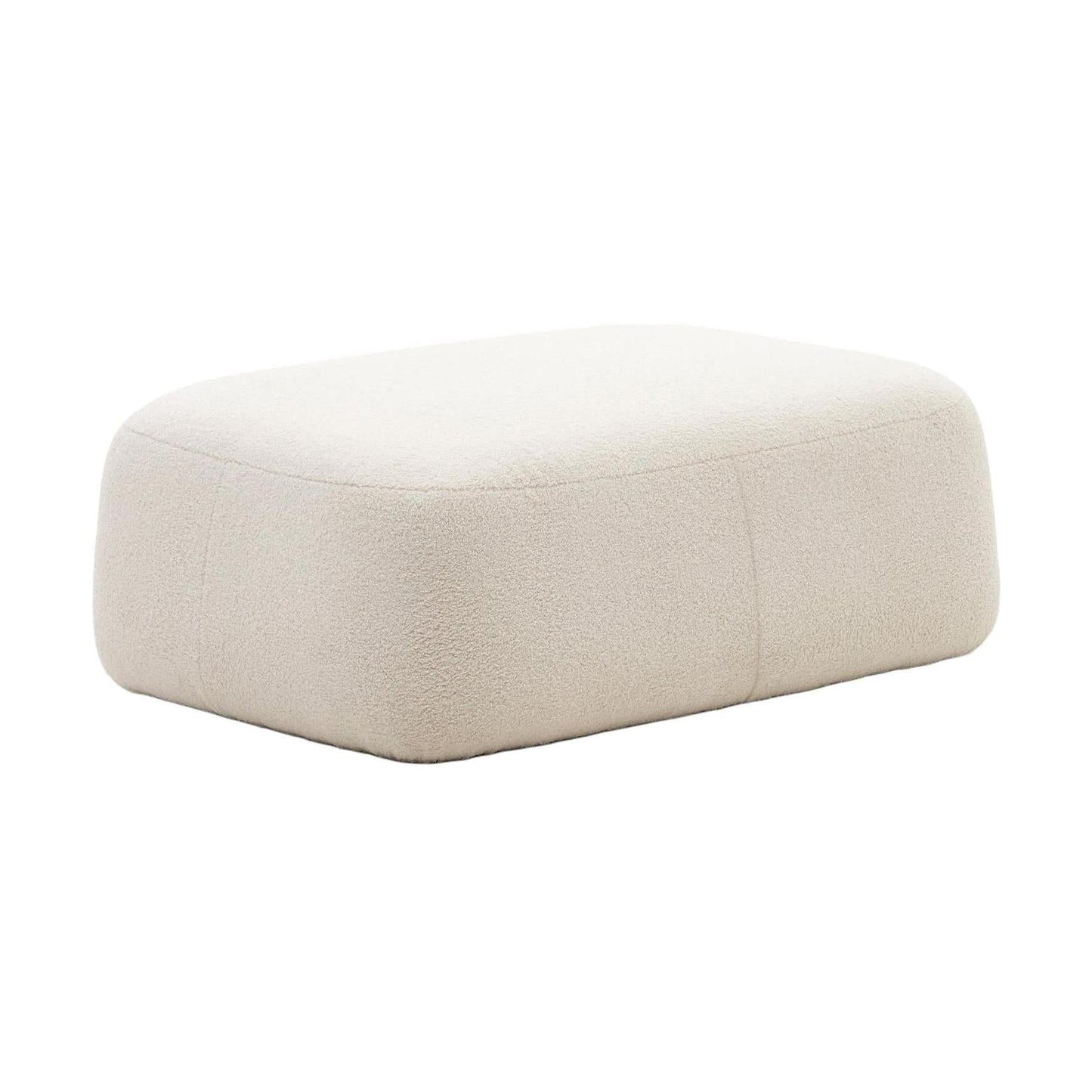 Kave Home Martina poef bouclé Ecru