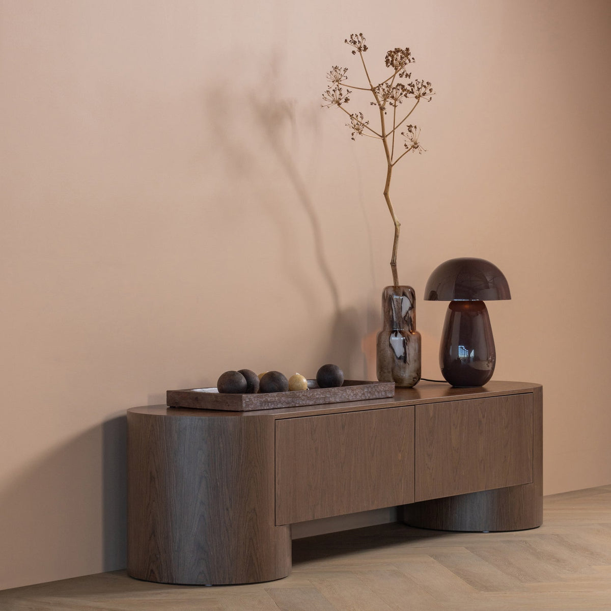 WOOOD Velari tv-meubel hout fineer Bruin