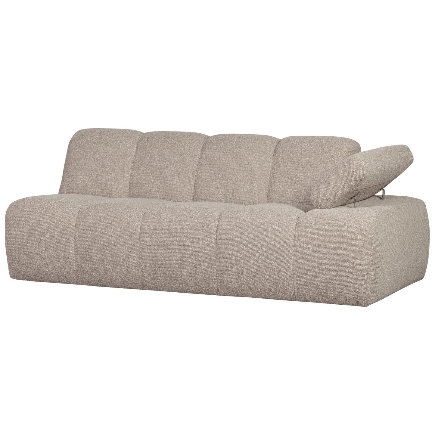WOOOD Mojo 2-zits bank arm rechts bouclé Beige Melange