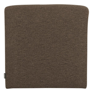 WOOOD Mojo Base eetkamerbank 84 cm met rugleuning bouclé Bruin
