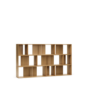 Kave Home Litto kast 9 modulaire planken eiken