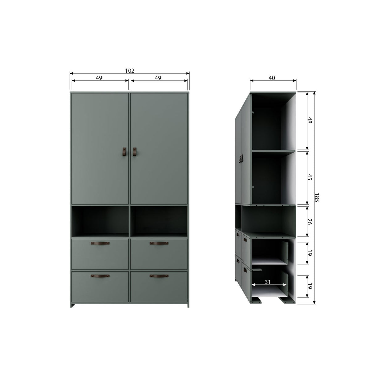 vtwonen Stage garderobekast Soap