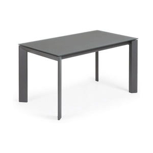 Kave Home Axis eettafel uitschuifbaar 140/200x90 cm Grijs