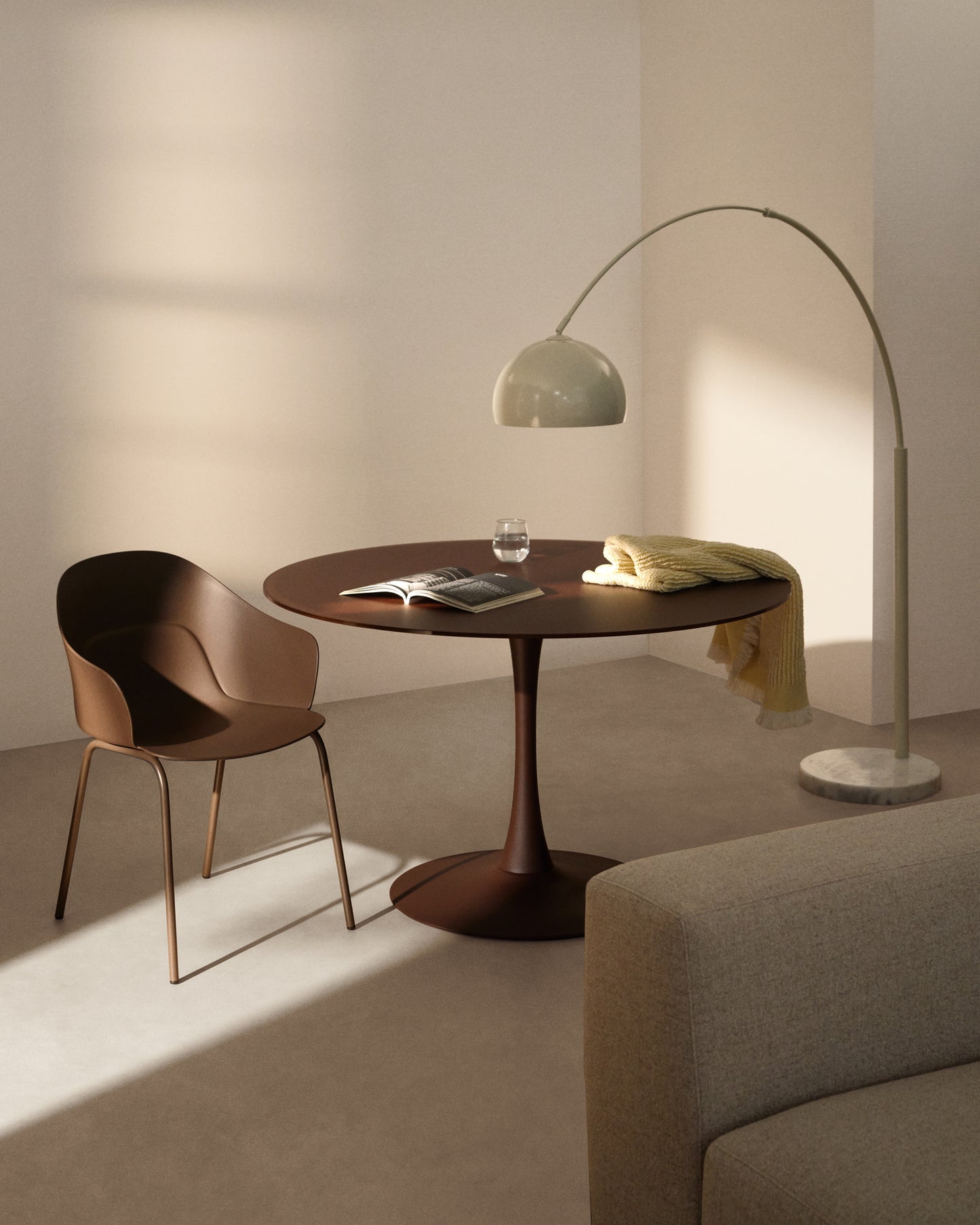 Kave Home Sanile eetkamerstoel Brown