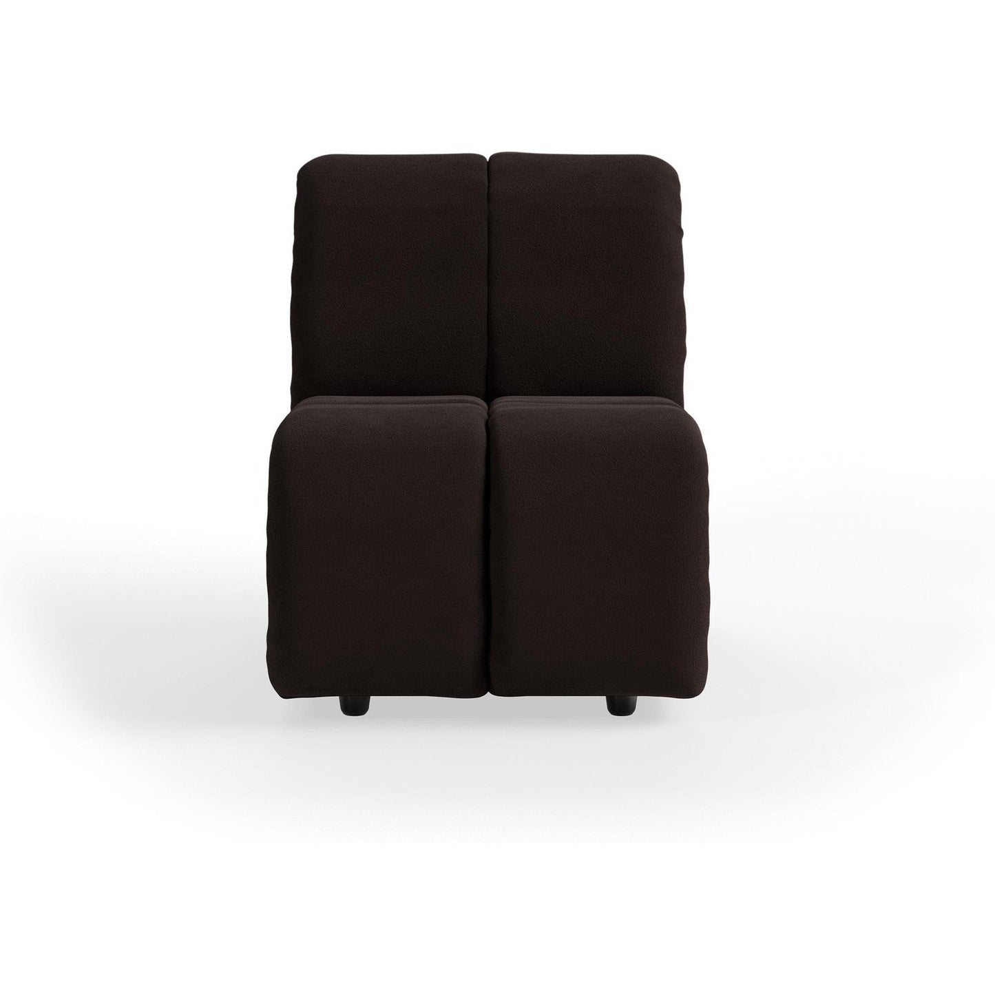 HKliving Wave bank middle small Royal Velvet Espresso