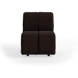 HKliving Wave bank middle small Royal Velvet Espresso