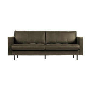WOOOD Rodeo Classic 2,5-zits bank eco-leer Olijfgroen