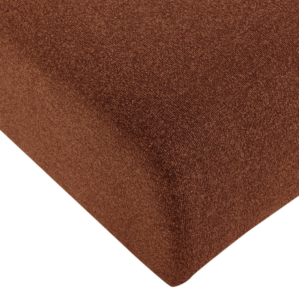 WOOOD Mojo Base chaise longue bank arm rechts bouclé Roestbruin