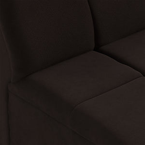HKliving Wave bank middle small Royal Velvet Espresso