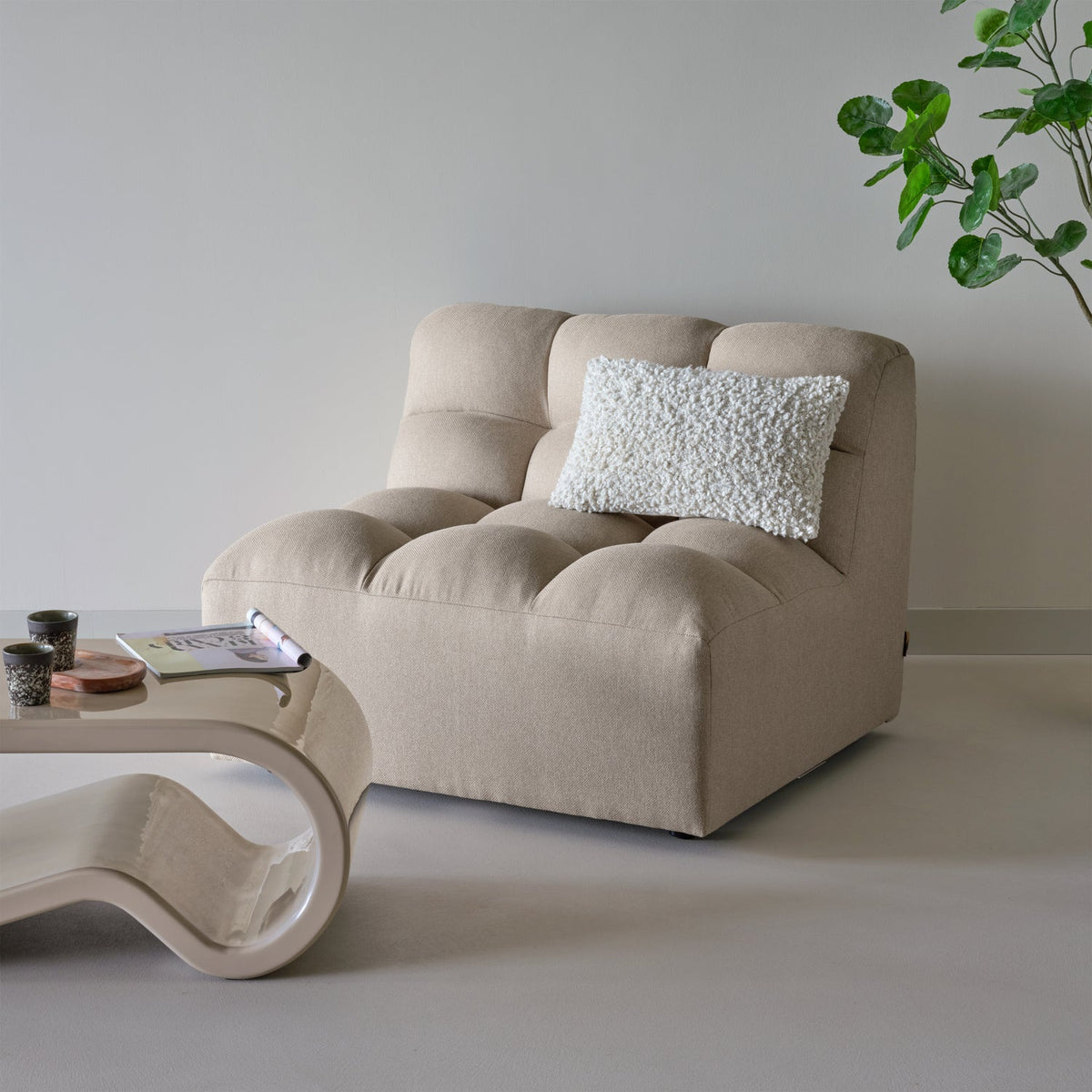 WOOOD Pepper fauteuil Zand