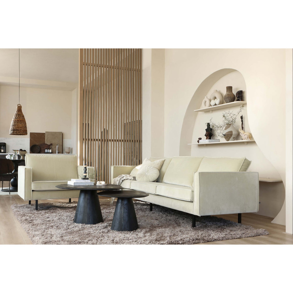 WOOOD Posture salontafel 70x63 cm Zwart
