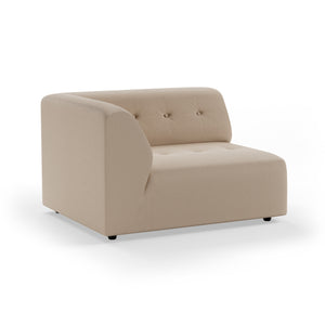 HKliving Vint bank left 1,5-seat Knotted Beige