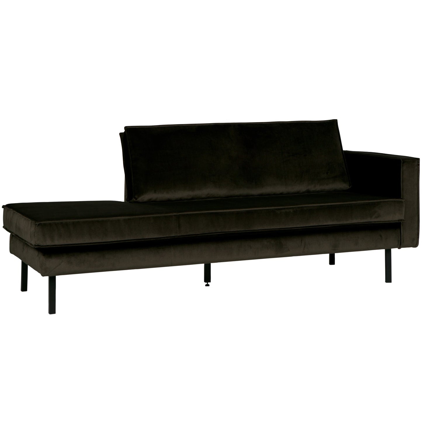 WOOOD Rodeo daybed rechts velvet Donkergroen