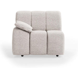 HKliving Wave bank left low arm Sneak Light Grey