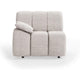 HKliving Wave bank left low arm Sneak Light Grey