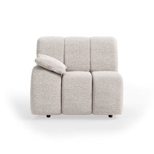 HKliving Wave bank left low arm Sneak Light Grey