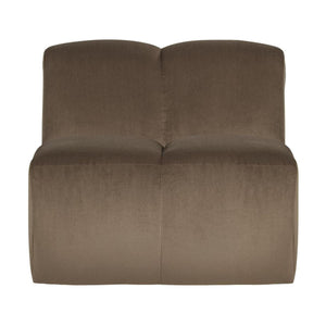 WOOOD Mojo 1-zits bank velvet Taupe