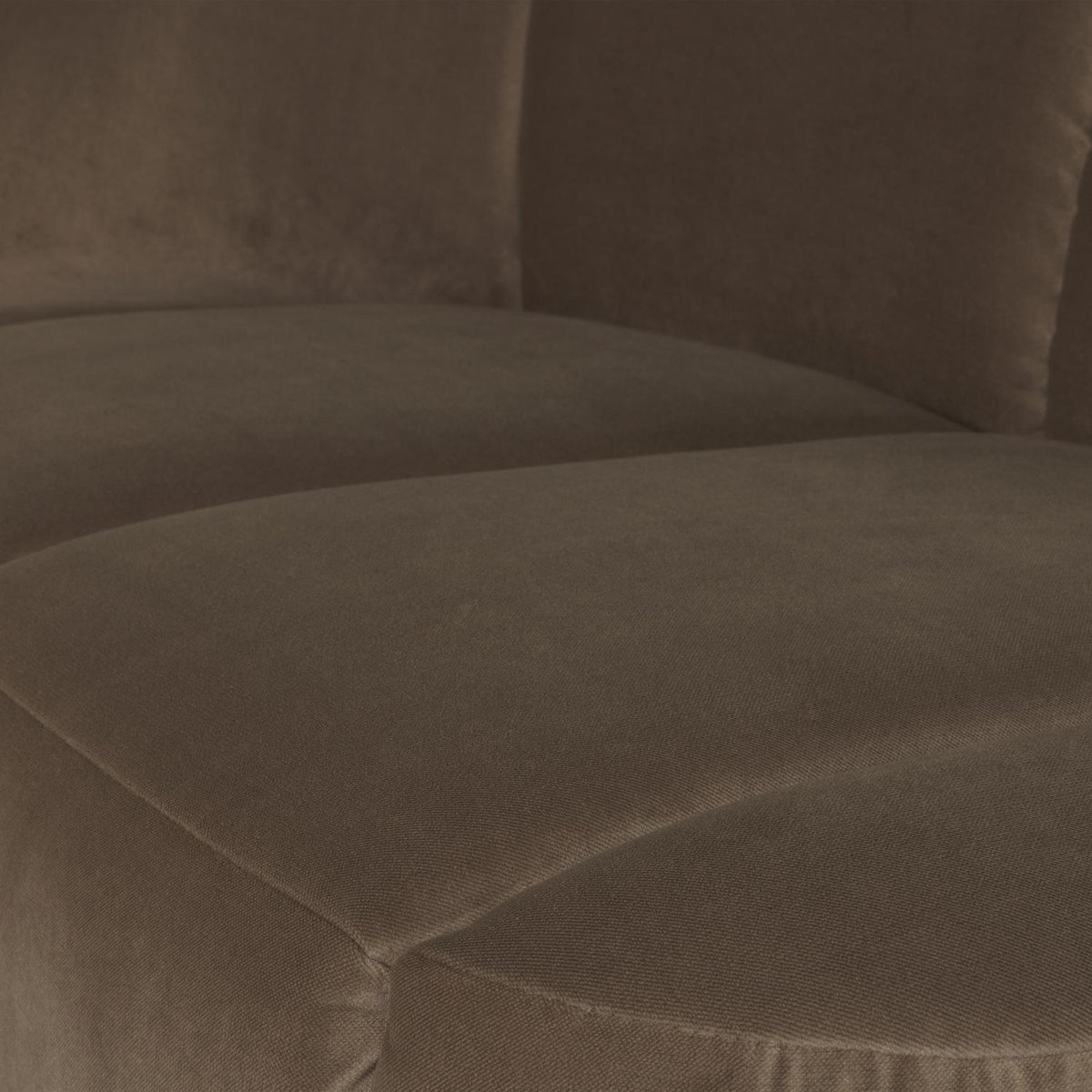 WOOOD Mojo 2-zits bankje links velvet Taupe