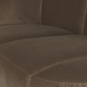 WOOOD Mojo 2-zits bankje links velvet Taupe
