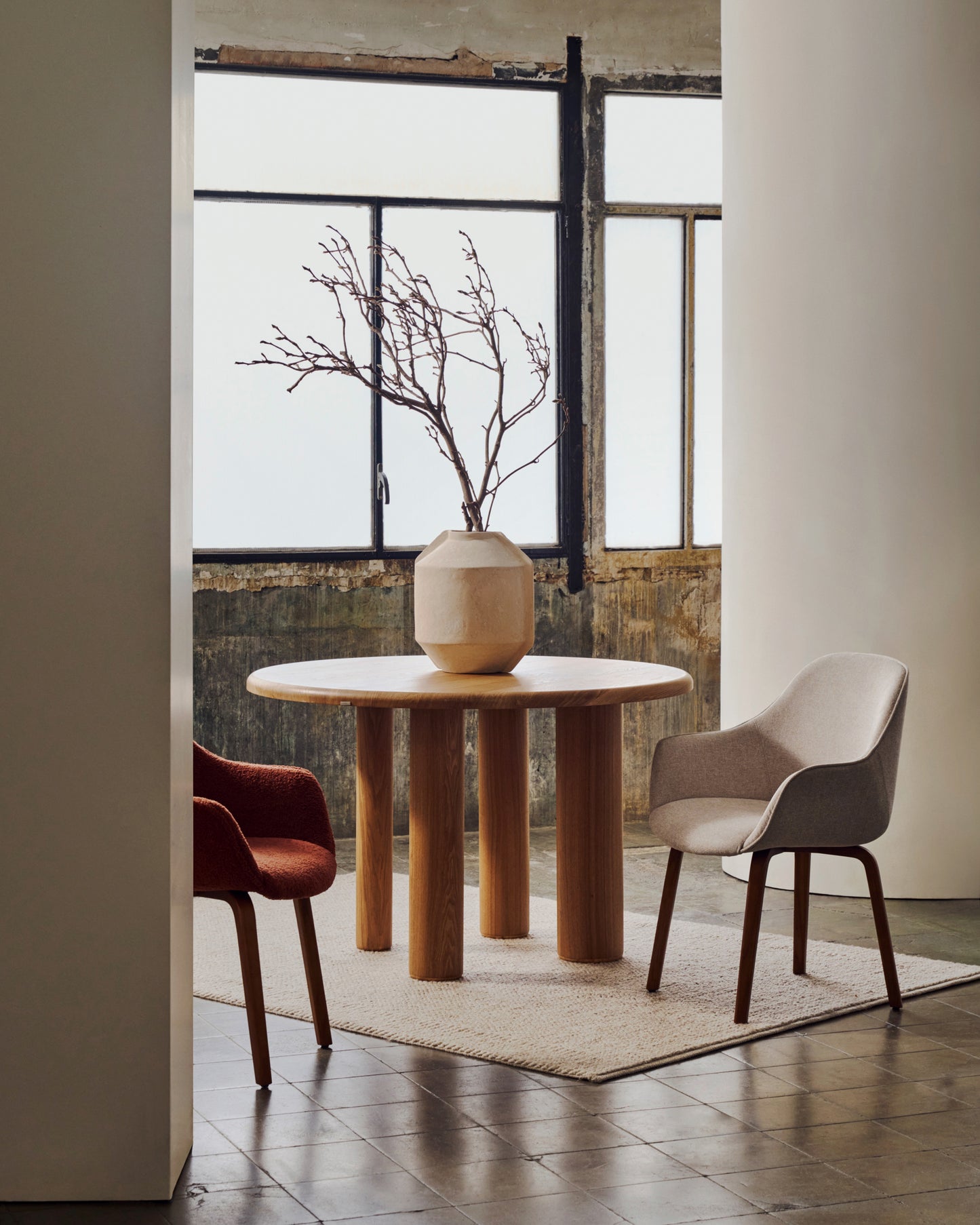 Kave Home Mailen eettafel Ø120 cm Naturel