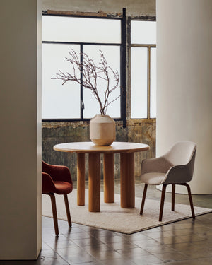 Kave Home Mailen eettafel Ø120 cm Naturel