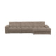 WOOOD Second Date chaise longue bank rechts rib Mud
