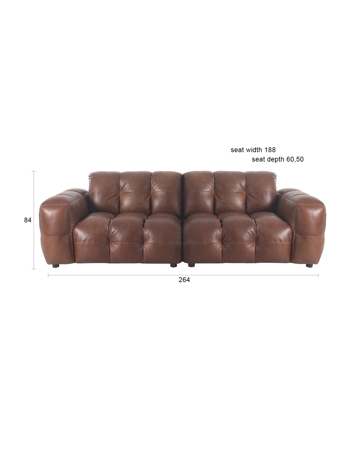 Dutchbone Hackman Seater bank Brown