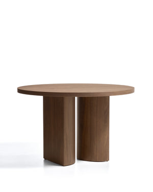 Kave Home Nealy eettafel Ø120 cm Walnoot