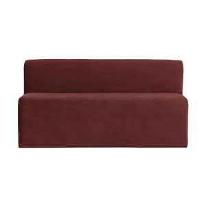 WOOOD Mojo Base eetkamerbank 164 cm velvet Kastanjebruin